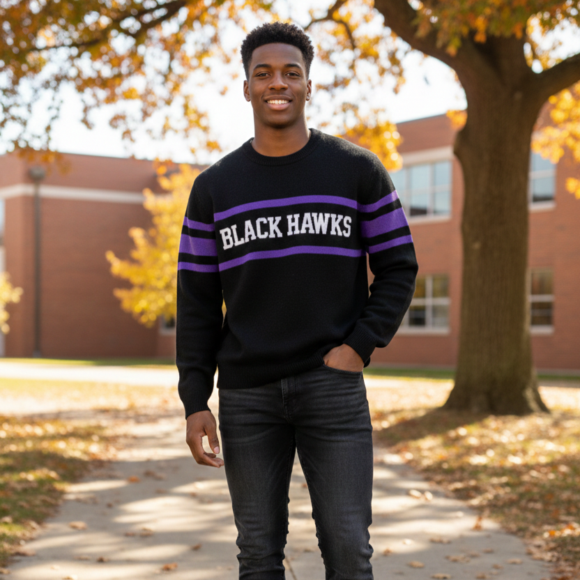 Collegiate Block Sweater