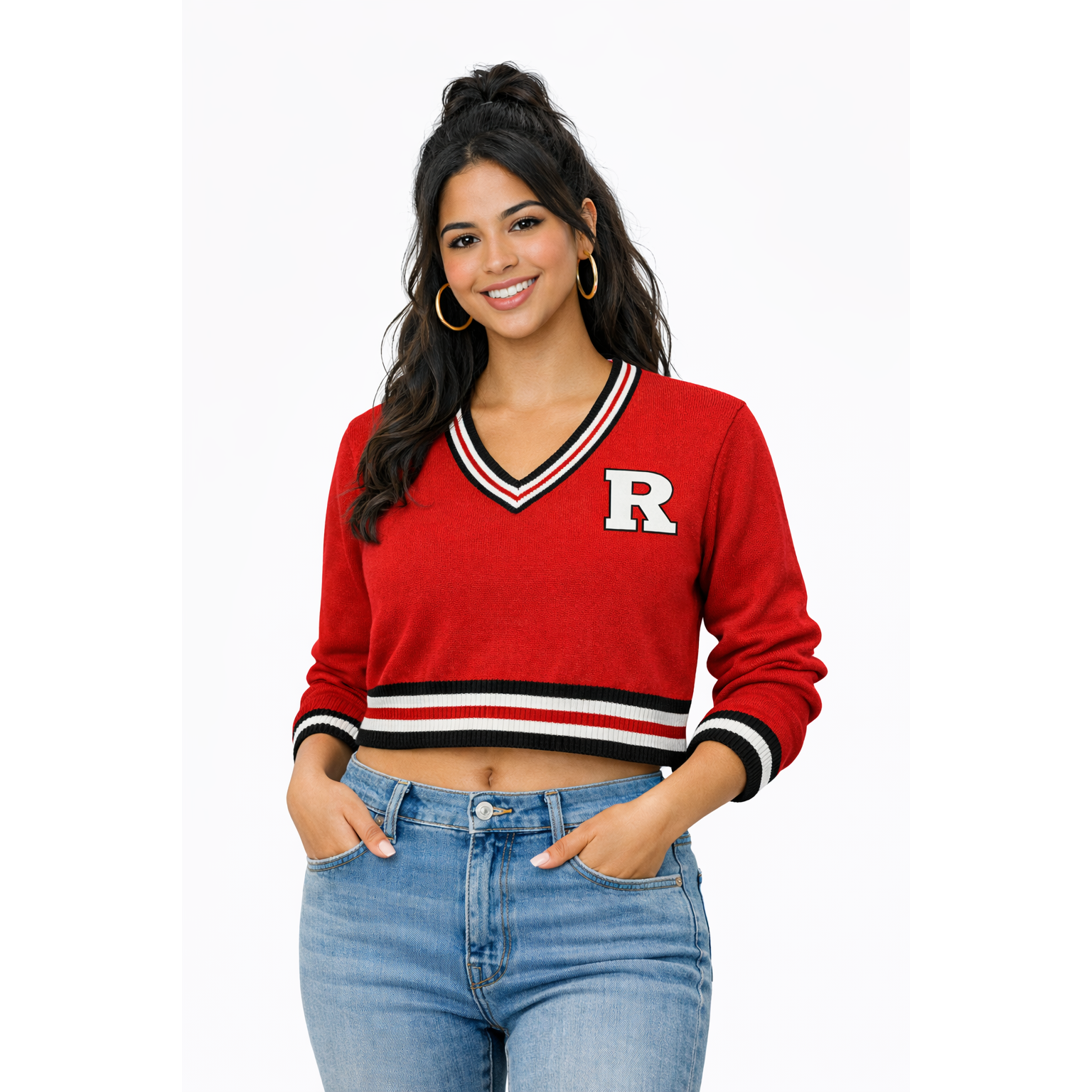 V-Neck Varsity Sweater alternate view