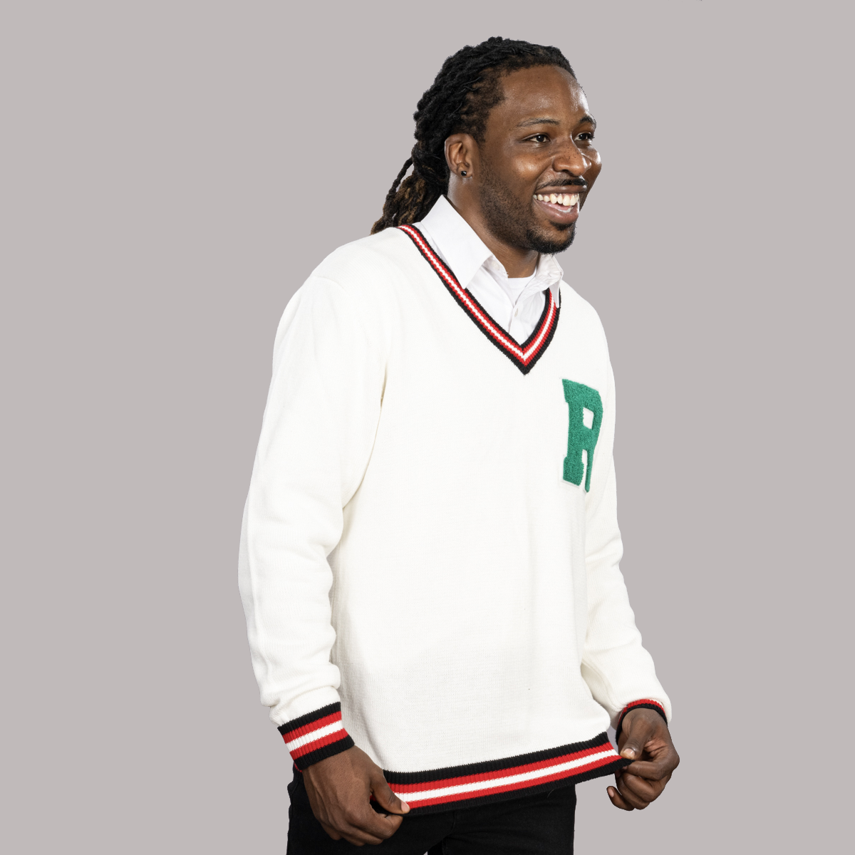V-Neck Varsity Sweater